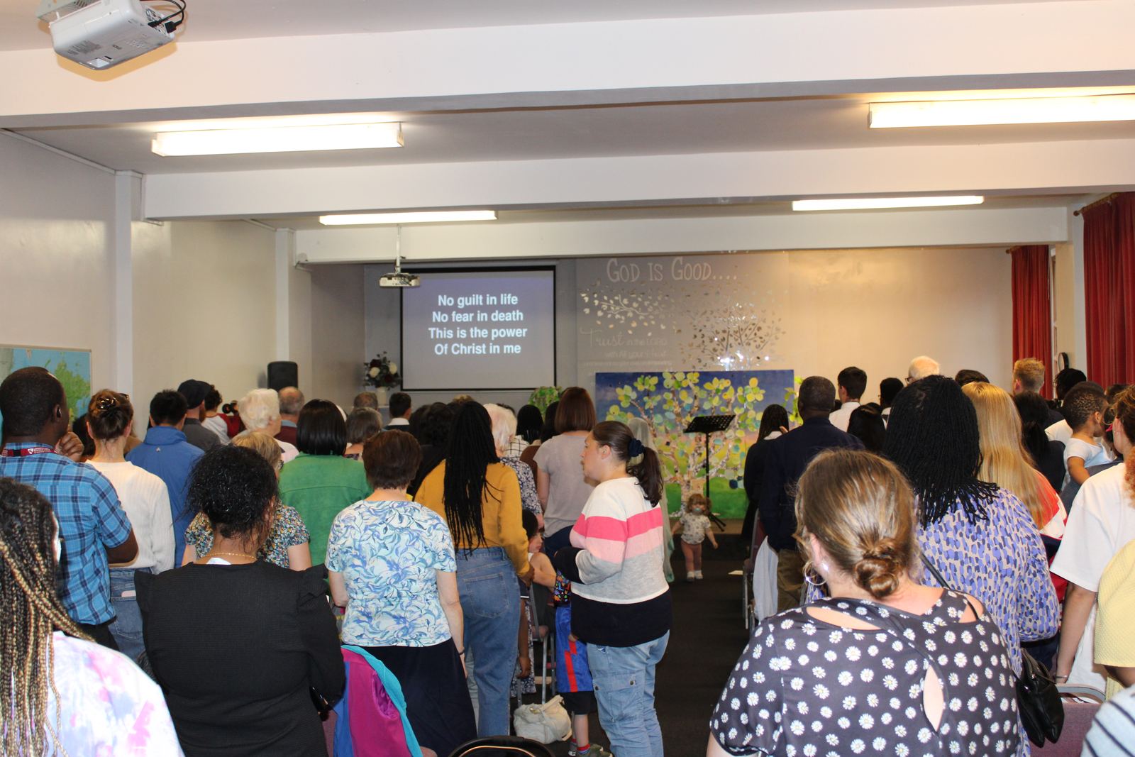 The whole school gathered for worship